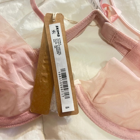 SKIMS Soft Pink Sheer Bra - Picture 2 of 2